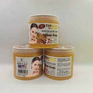 Savon africain 680g pour le <span class=keywords><strong>visage</strong></span> et le corps, nettoyage en profondeur, exfoliant, hydratant, boue, curcuma, miel, <span class=keywords><strong>gommage</strong></span> corporel - Product Image 2