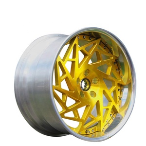 Cerchi in Lega Forgiati Concavi Cromati in 2 Pezzi da 26 Pollici, Cerchioni Cromati da 26 Pollici Adatti per Riferimento ai Disegni di Design Forcato - Product Image 1