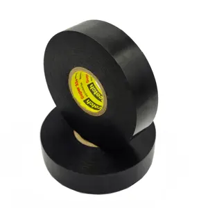3M Super 33 + Ruban électrique en vinyle noir Ruban adhésif électrique résistant aux hautes températures, imperméable et ignifuge