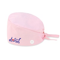 Chapeau médical en tissu sergé de coton réutilisable, fusion sans couture, détection par aiguille, pour usage hospitalier - Accessoires unisexes pour infirmières