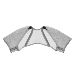 Support d'épaule en fibre de bambou gris chaud pour hommes, coussin de correction de posture pour les deux épaules, un sac inclus - Product Image 3
