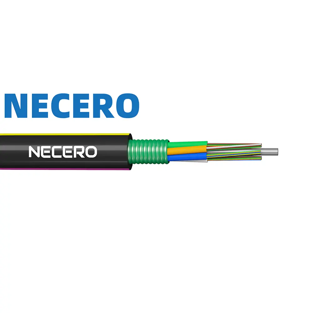 NECERO OEM ODM 6 8 12 24 çekirdek GYTA GYTS açık optik Fiber kablo tek modlu Fiber optik kablo