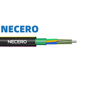 NECERO OEM ODM kabel serat optik luar ruangan GYTA GYTS 6 8 12 24 Core kabel serat optik Mode tunggal