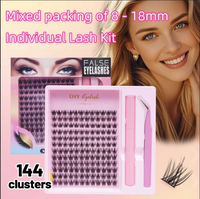 Extensions de cils DIY en bouquets individuels 8mm-16mm, grand carnet de cils, vente en gros, OEM, ODM, fournitures de cils sous marque privée