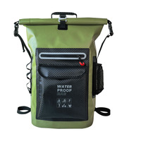 Vente en gros 30L Haute Qualité PVC Flottant Roll Top Étanche Sac Sec Rafting Kayak Sac À Dos Voyage Natation Escalade Pliable