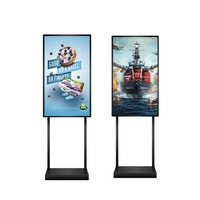 Прочный ультратонкий свободно стоящий 4K Android Digital Signage LCD дисплей с CMS для использования внутри помещений в аэропортах и станциях метро