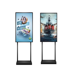 Écran LCD de signalisation numérique Android 4K durable ultra mince sur pied avec CMS pour une utilisation en intérieur dans les aéroports et les stations de métro - Product Image 5