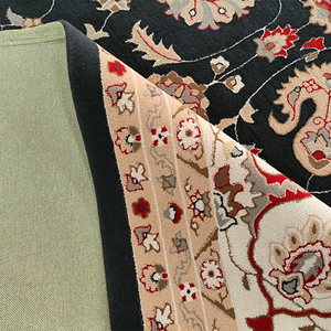 Tapis de luxe 100% laine de Nouvelle-Zélande, fait main, tufté à la main, imprimé, écologique, motifs floraux persans, style oriental - Product Image 5