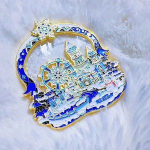 Fournisseur de souvenirs de réfrigérateur personnalisés en alliage métallique gravé, durable, à motif personnalisé, forme sur mesure, étanche et écologique - Product Image 3