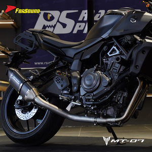 Système d'échappement de moto à <span class=keywords><strong>prix</strong></span> de gros Forsound Factory, conception flexible pivotante, échappement à sortie inférieure pour <span class=keywords><strong>Yamaha</strong></span> MT07 <span class=keywords><strong>MT</strong></span>-<span class=keywords><strong>07</strong></span> - Product Image 3