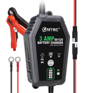 HTRC <span class=keywords><strong>chargeur</strong></span> de <span class=keywords><strong>batterie</strong></span> intelligent 3A <span class=keywords><strong>6V</strong></span> 12V charge de maintien pour voiture moto LiFePO4 plomb-acide - Product Image 4