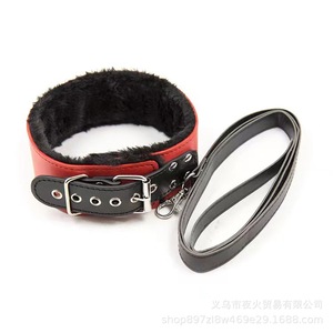 Juguetes sexuales para adultos, productos SM, cuidado de la salud sexual para parejas, collares de cuero PU, collares de felpa, calentadores de cuello, juguetes sexuales, fábrica - Product Image 5