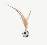 Jouets pour chats Balle en caoutchouc Boules interactives Plume Auto-divertissement Fournitures pour animaux de compagnie Balle élastique roulante Jouets pour chats