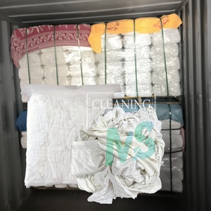 Chiffons en coton blanc écologiques, matériaux recyclés, pour le nettoyage industriel et la remédiation des déversements industriels, usage professionnel - Product Image 1