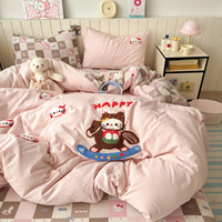 Ensemble complet de literie d'hiver en gros avec motifs de dessins animés 100% polyester