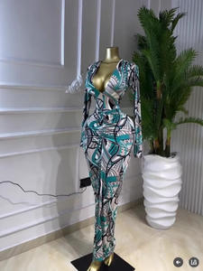 <span class=keywords><strong>Abito</strong></span> <span class=keywords><strong>Lungo</strong></span> da <span class=keywords><strong>Donna</strong></span> 2026 con Stampa, Scollo a V, Pieghe e Alta Elasticità, Stile Sexy, Disponibile in Magazzino - Product Image 2