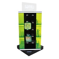 Présentoir d'ordinateur en acrylique personnalisé présentoir d'accessoires de téléphone garnitures de supermarché présentoir de base tournante d'étagère POSM