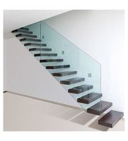 Escalier pliant préfabriqué esthétique, design moderne et élégant, durable, résistant aux charges, pour villa, maison, intérieur, écologique