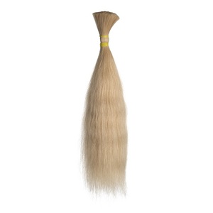 Extensions de cheveux humains vierges doublement étirés en noir naturel, trame simple, 100 % bruts non traités pour le coiffage et le bouclage - Product Image 3