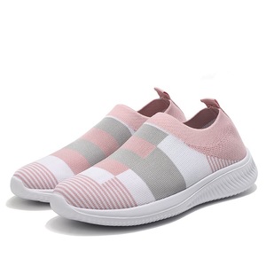 Espadrilles légères en tricot élastique pour femmes, pour l'été, l'automne, l'hiver, chaussures de course décontractées - Product Image 2