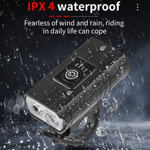 Lampe de poche extérieure double lumière XPE pour le cyclisme, éclairage sportif avec projecteur large, lampe de vélo portable à chargement USB - Product Image 3