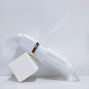 Square Shape Twist Airless Serum <b>Pump</b> <b>Bottle</b> Airless Vacuum <b>Pump</b> <b>Bottle</b> square Shape Plastic Airless <b>Pump</b> <b>Bottle</b> 15ml 30ml - Product Image 2
