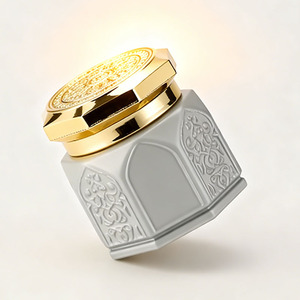 <span class=keywords><strong>Vente</strong></span> directe, personnalisation du logo, flacons cosmétiques en verre octogonaux avec sculpture en relief, pot en verre <span class=keywords><strong>de</strong></span> 150 ml - Product Image 6