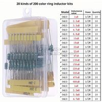 Inducteurs à anneau de couleur en gros Inducteur à noyau magnétique SMD Tambour Starter Filtrage Power Wind Coil Rod Inductance Kits Assortiment
