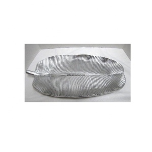 Bandeja de postre de mesa con diseño de hojas con asas de diseño de hojas Organizador de utensilios de cocina para el hogar al por mayor a un precio asequible de la India - Product Image 6