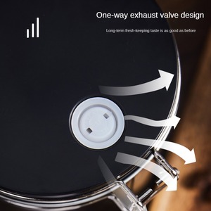 Cấp thực phẩm kín hạt hạt cà phê đậu container <span class=keywords><strong>tin</strong></span> có thể Jar bao bì hộp với degassing van - Product Image 3