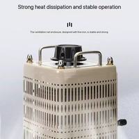 Régulateur de tension haute puissance TDGC2 0-430V AC 220V/380V monophasé/triphasé 10kVA 98% d'efficacité certifié CE