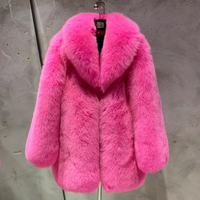 Veste en fourrure de renard véritable pour femmes, manteau d'hiver chaud en fourrure de renard naturelle, veste de luxe en fourrure de renard argenté