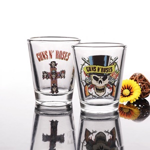 Vasos de chupito Impresión personalizada Vodka Shooter Logotipo personalizado Pequeño licor Bullet Glass Cup 2oz/50ml Forma única Mini Vaso de chupito - Product Image 3