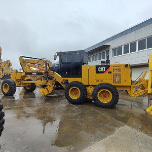 Niveleuse d'occasion d'origine CAT140K de performance optimale, modèles 140h 140g 14g 14h 12g 12h 120H/K, moteur Isuzu, quatre roues motrices, pour la construction - Product Image 1