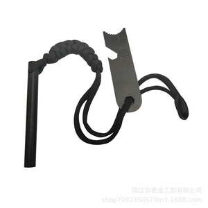 Allume-feu en bâton de magnésium 8x80mm, outil de survie en plein air avec règle et cordon pour utilisation en milieu sauvage - Product Image 5