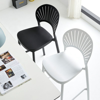 Meubles de restaurant industriels Harry Bertoia, tabouret de bar en plastique haute résistance avec structure en fer, 76 cm, pour la maison, le bar, la salle de sport