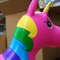 Cheval sauteur gonflable 50 cm avec pompe pour enfants, jeu de rebond intérieur/extérieur, OEM