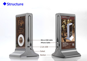 FYD-835 table menu banque de puissance publicitaire 20800mah - Product Image 2