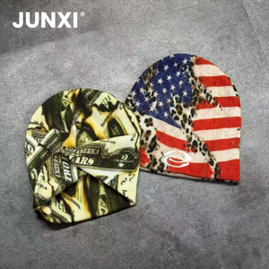 Mũ len mùa đông lót satin bán buôn kiểu Y2K, họa tiết đầu lâu, thêu logo tùy chỉnh, in chuyển nhiệt dành cho nam - Product Image 3