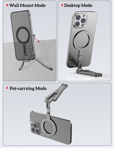 Từ Túi điện thoại Tripod có thể gập lại Tương thích với MagSafe iPhone 16/15/14/13/12 cộng với Pro Max mini điện thoại núi bàn đứng - Product Image 5