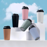 Nuevas Tendencias, Termo Personalizado de 12oz, Bonito y Elegante, con Revestimiento de Cerámica Real, Tazas de Metal para Té y Café, Interior de Cerámica con Logotipo