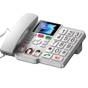 4G gọi khẩn cấp điện thoại người già 5 Quay số nhanh nút đỏ <span class=keywords><strong>SOS</strong></span> khe cắm Sim cố định điện thoại không dây - Product Image 3