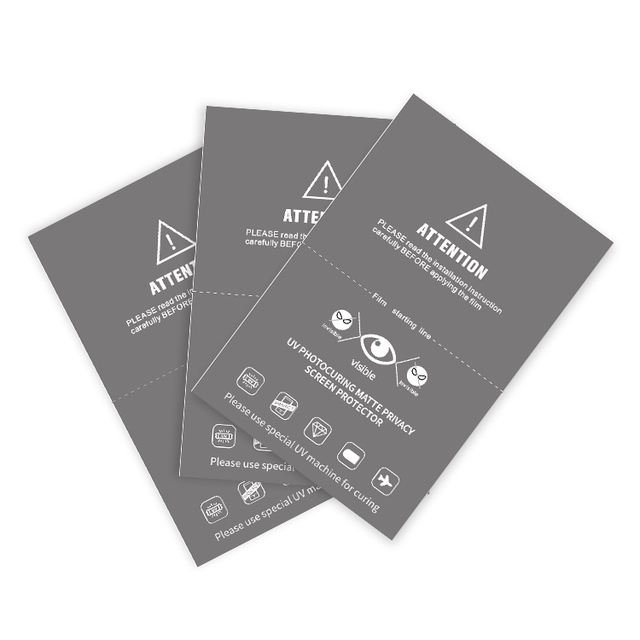 Universal 12*18cm Anti-Peep Anti-Spy Privacy Matt Uv Screen Protector Sheet Uv Protective Film