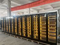 Cave à vin en acier inoxydable avec refroidisseur LED à température constante, sur mesure, pour l'affichage et le stockage du vin, 430L