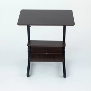 Portable Rolling <strong>Desk</strong> With Socket Office <strong>Desk</strong> With Adjustable Height Standing <strong>Desk</strong> <strong>on</strong> <strong>Wheels</strong> Available Across Borders - Product Image 6