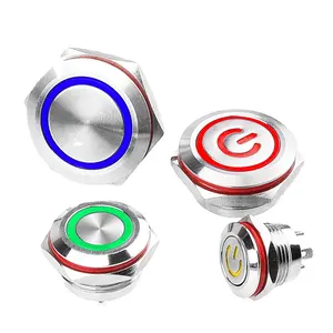 WD 19mm inductive touch button tap switch indicator lights touch push button switch waterproof IP67