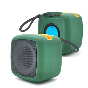 Wholesale Price Stereo Bass Portable Wireless Blue-tooth Speaker With RGB <b>Lights</b> Active Stereo Woofer BT Mini <b>Cube</b> Speaker - Product Image 3