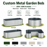 Bacs de jardin surélevés en métal résistant à la corrosion, OEM ODM, jardinières en acier galvanisé, fabricant de bacs de jardin surélevés pour l'arrière-cour