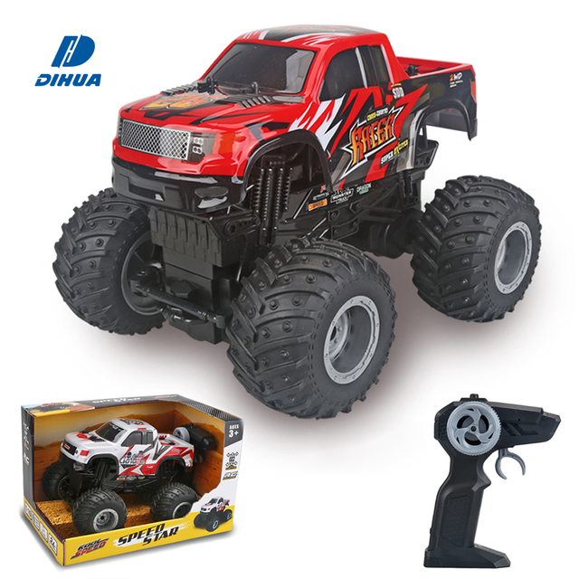 1/16 Scale RC Monster Truck Full Function 2.4GHz Remote Control Off-Road Car Rubber Grip Tires Affordable Vehicle Outdoor Play
