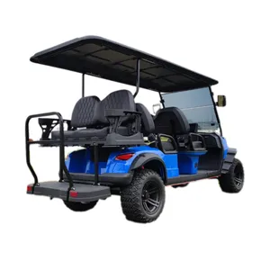 Fornecedor confiável carrinho de golfe off road 4X4 Wd 6 assentos personalizado para carrinho elétrico legal de rua